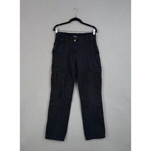 5.11 Pants Womens 8 Long Tall Black Cargo Straight Leg Tactical Ripstop Workwear